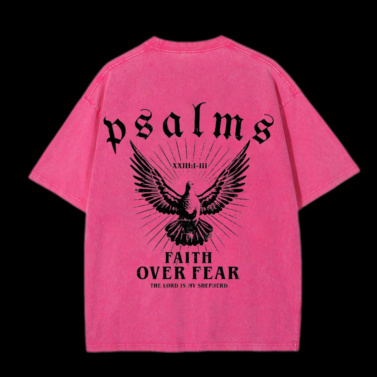 FAITH OVER FEAR CHRISTIAN WASHED T-SHIRT