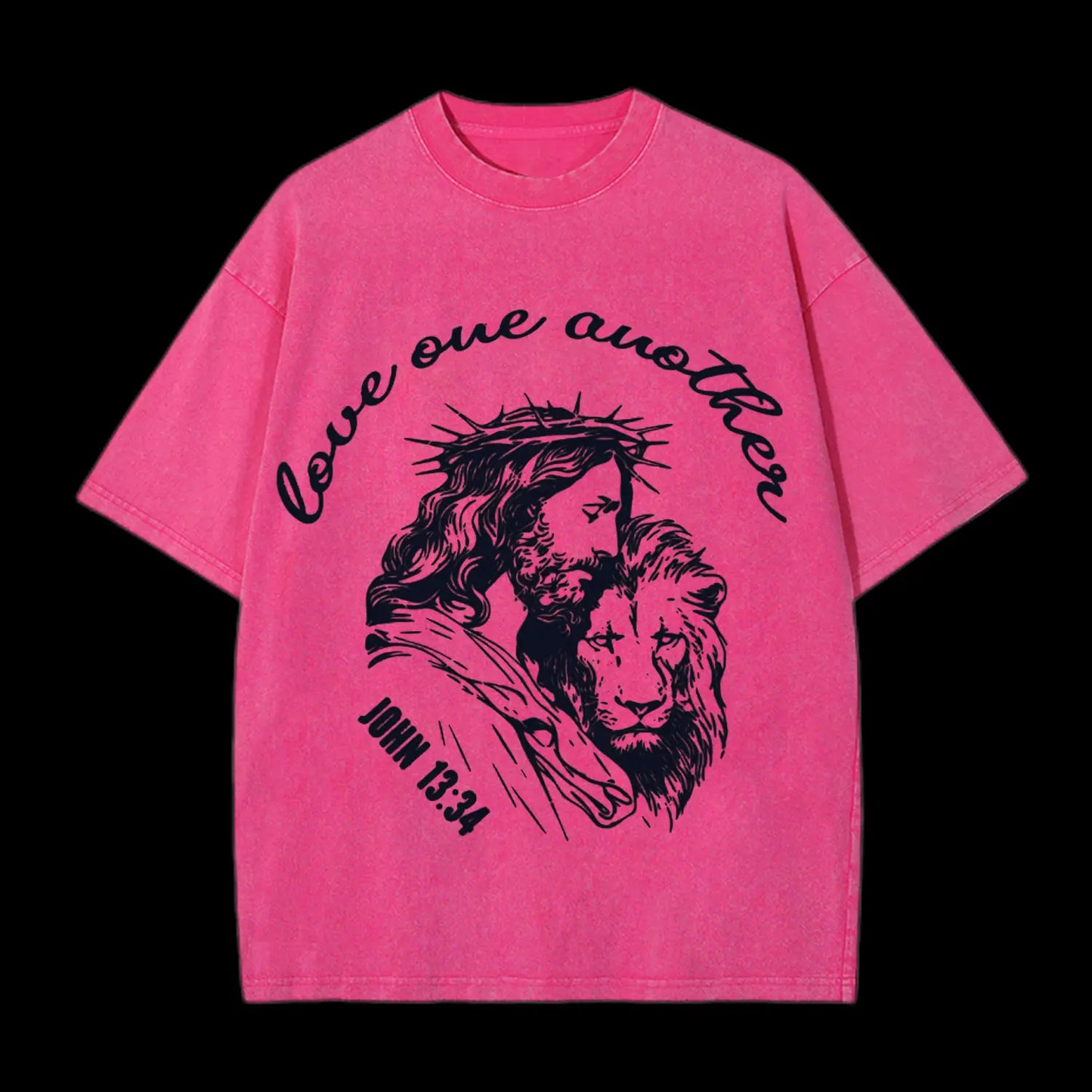 LOVE ONE ANOTHER CHRISTIAN WASHED T-SHIRT
