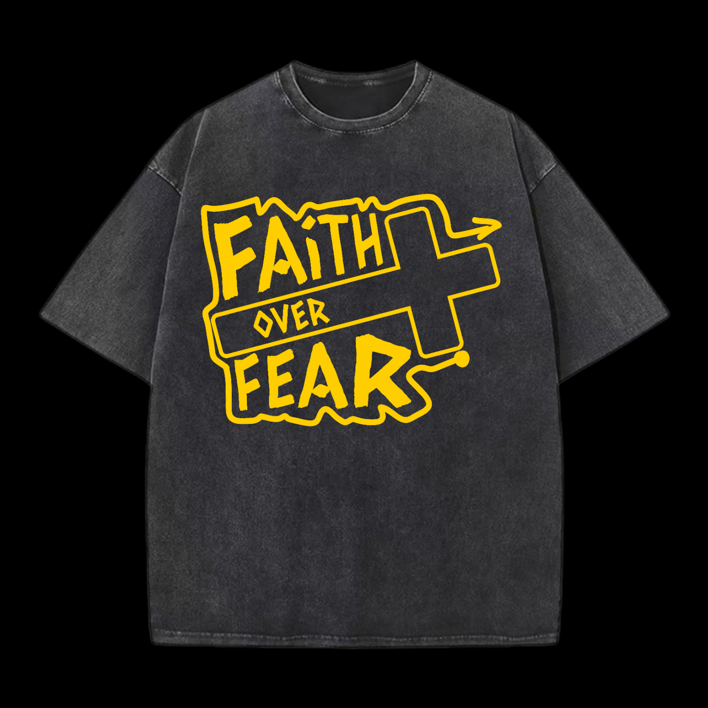 Faith Over Fear Washed T-Shirt