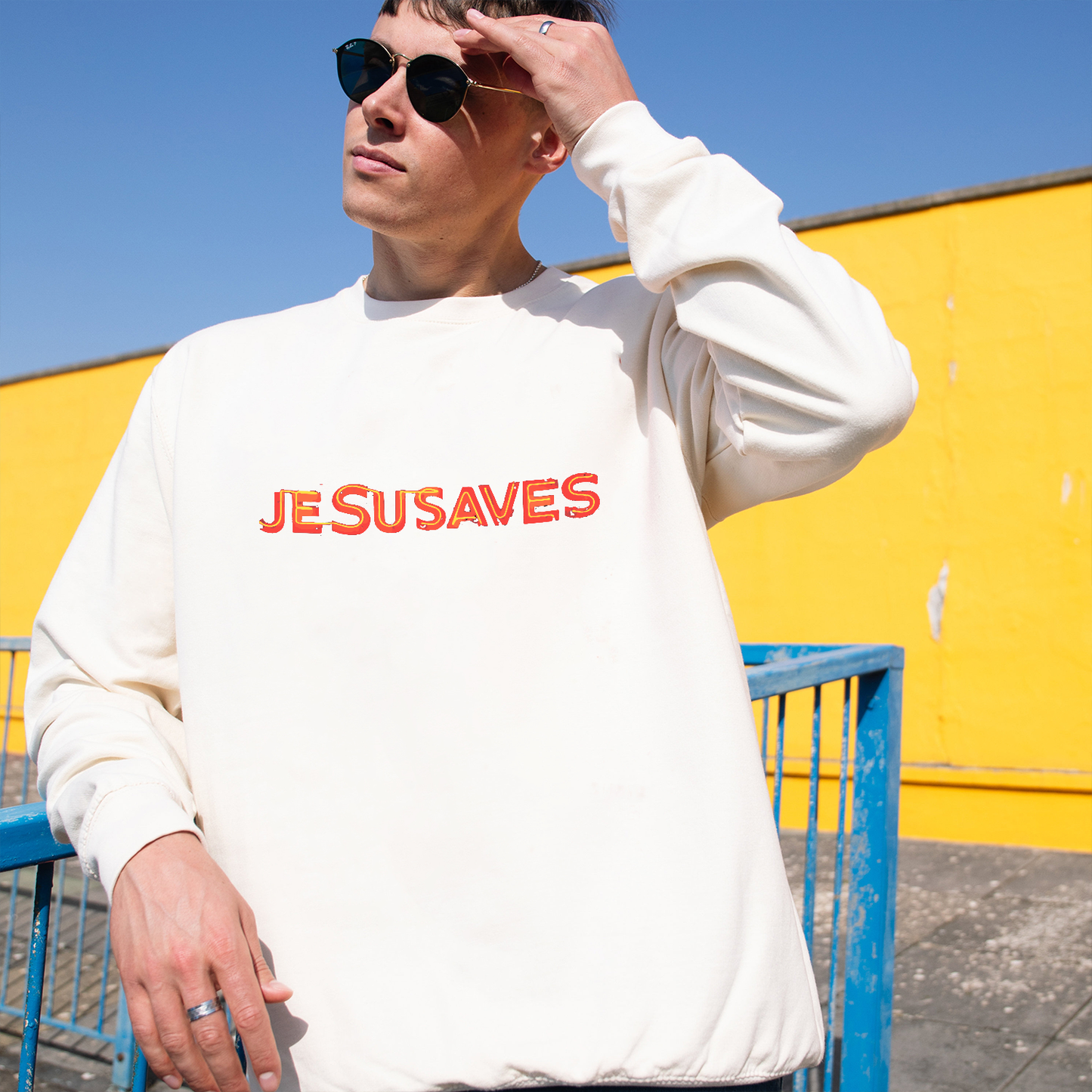 Jesus Saves Crewneck Sweatshirt