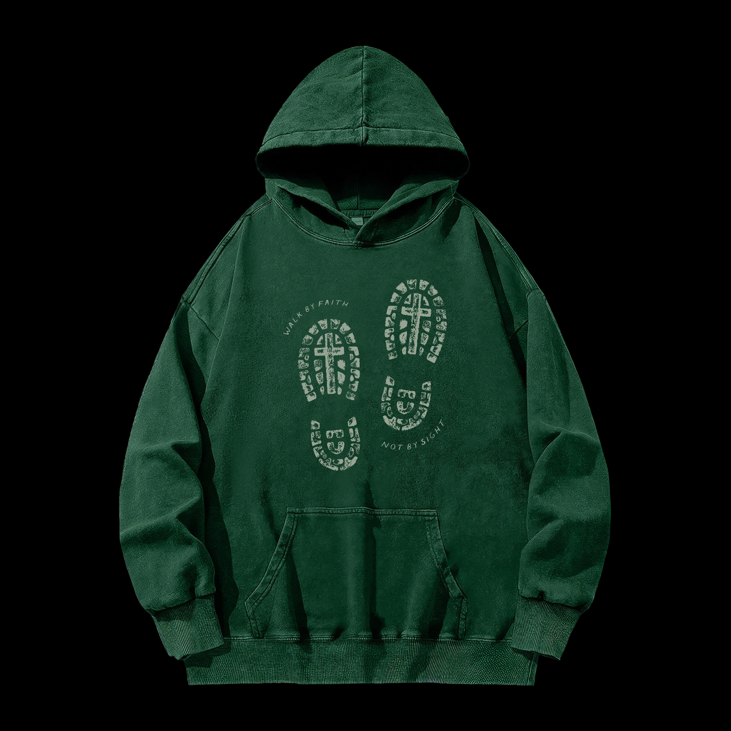 Walk By Faith Washed Hoodie