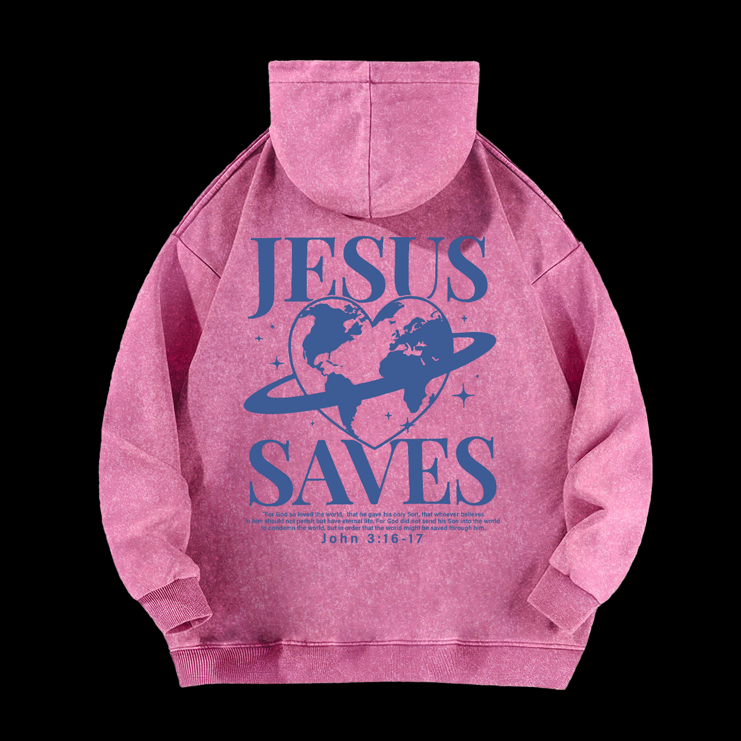 Jesus Saves Washed Hoodie