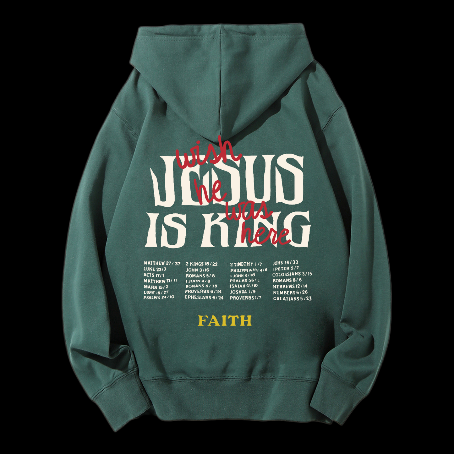 Jesus Is King Drawstring Hoodie