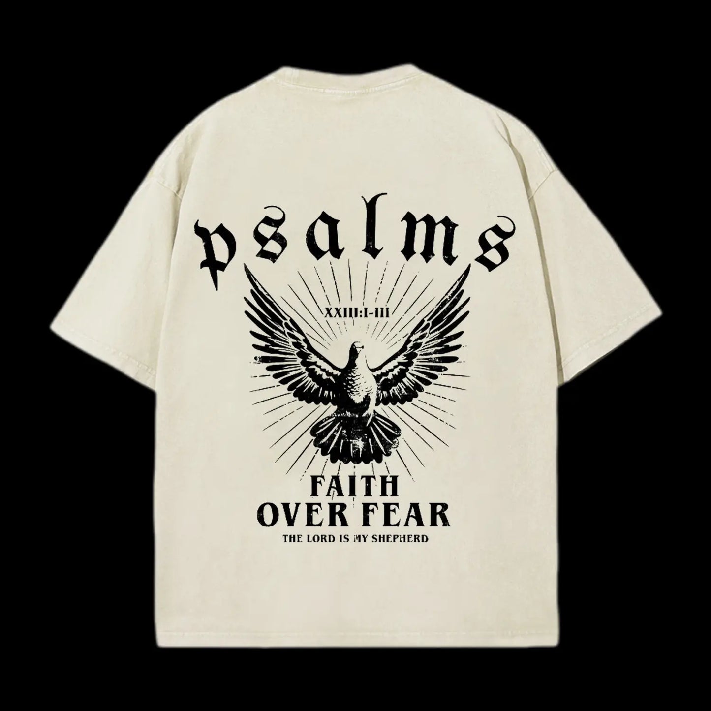 FAITH OVER FEAR CHRISTIAN WASHED T-SHIRT