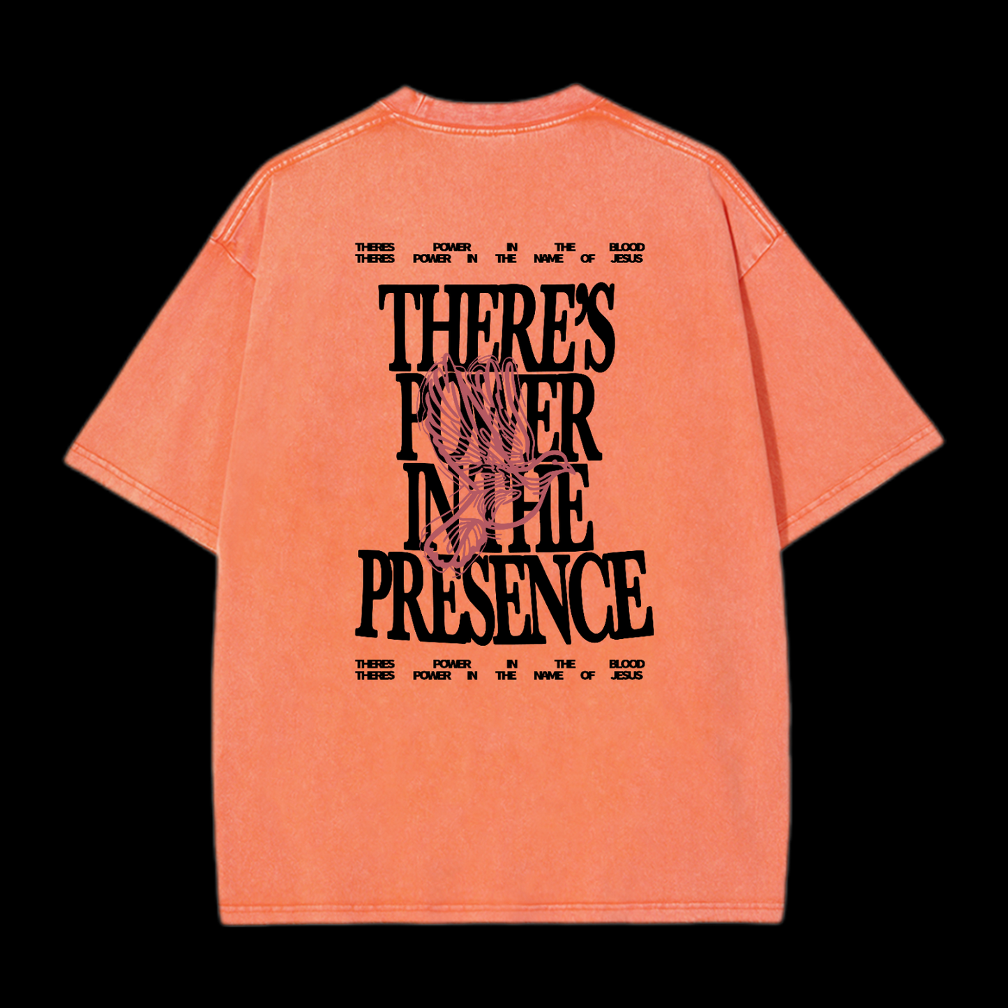 There's Power In The Presence Washed T-Shirt
