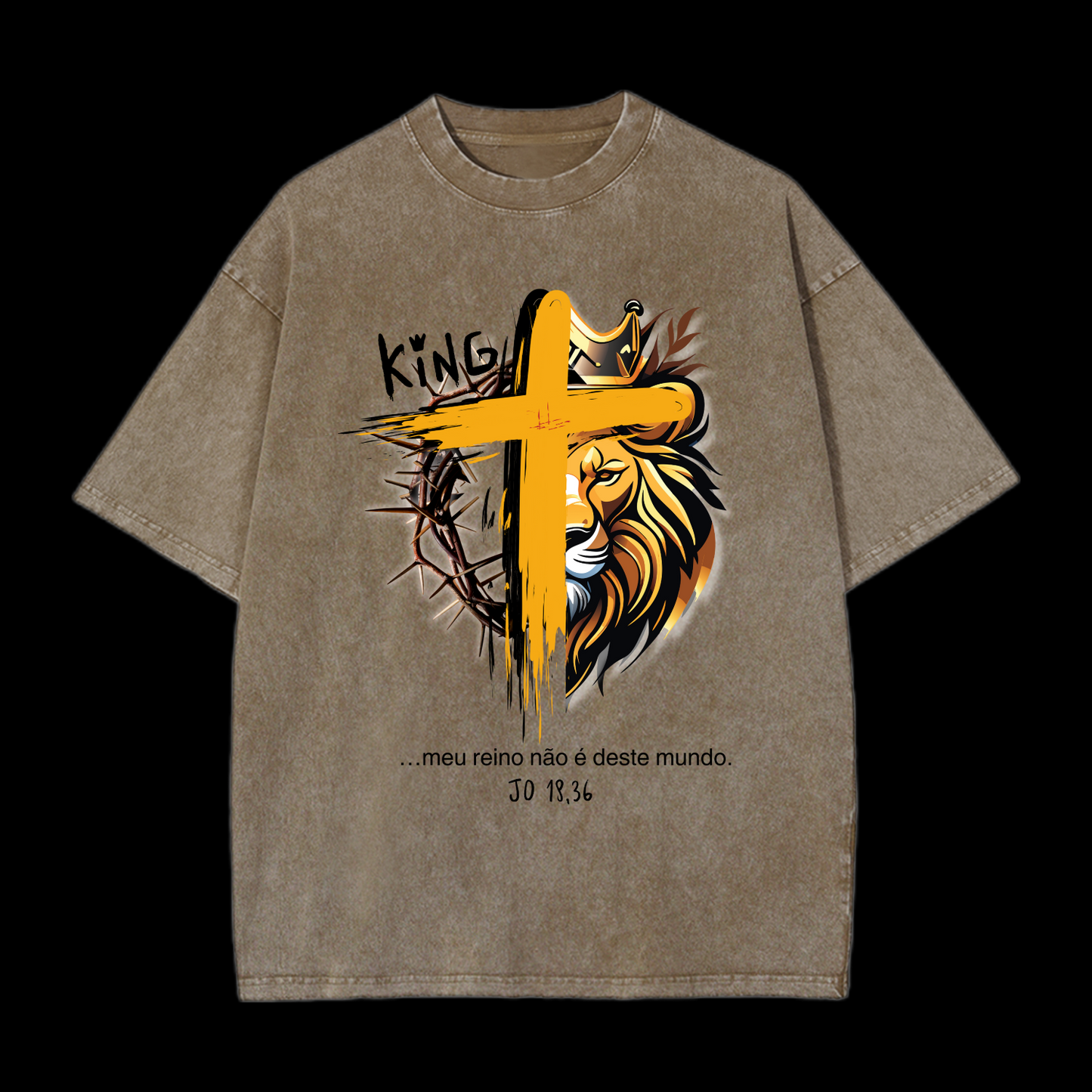 King Of Jesus Washed T-Shirt