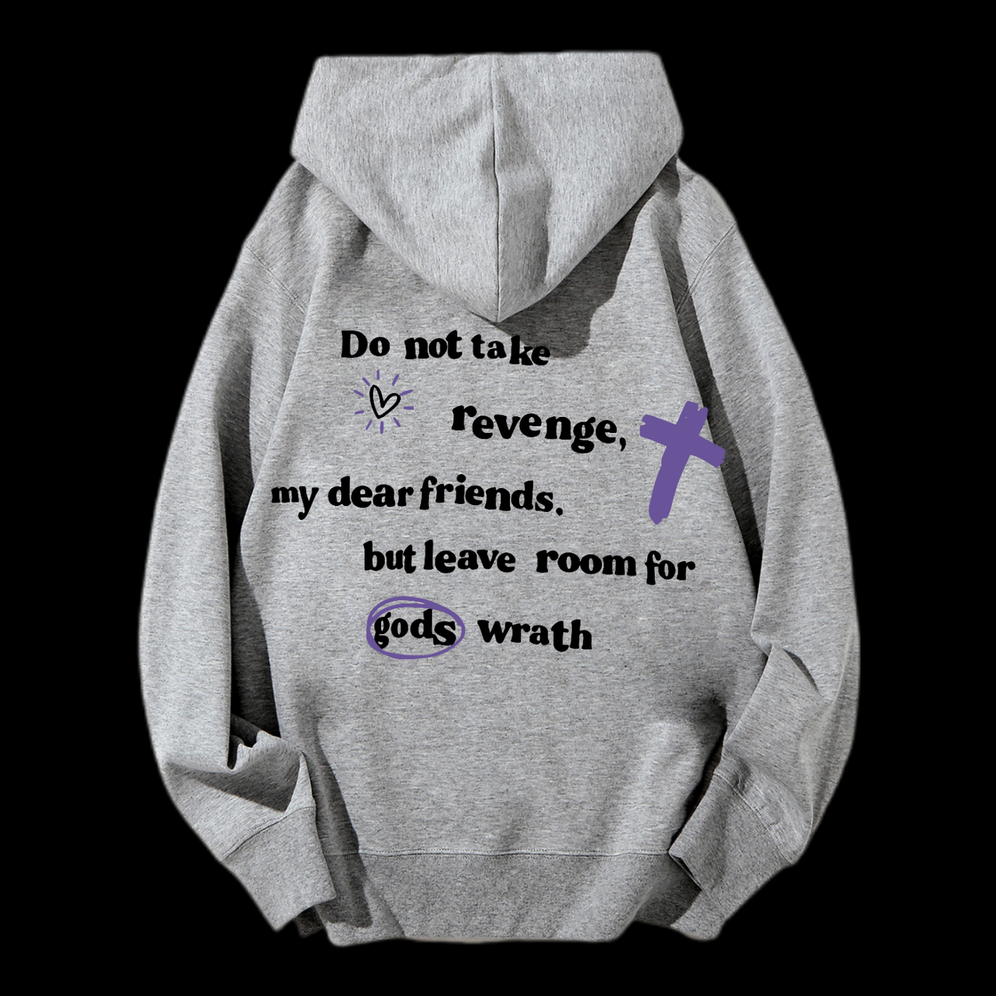 Romans 12:19 Drawstring Hoodie