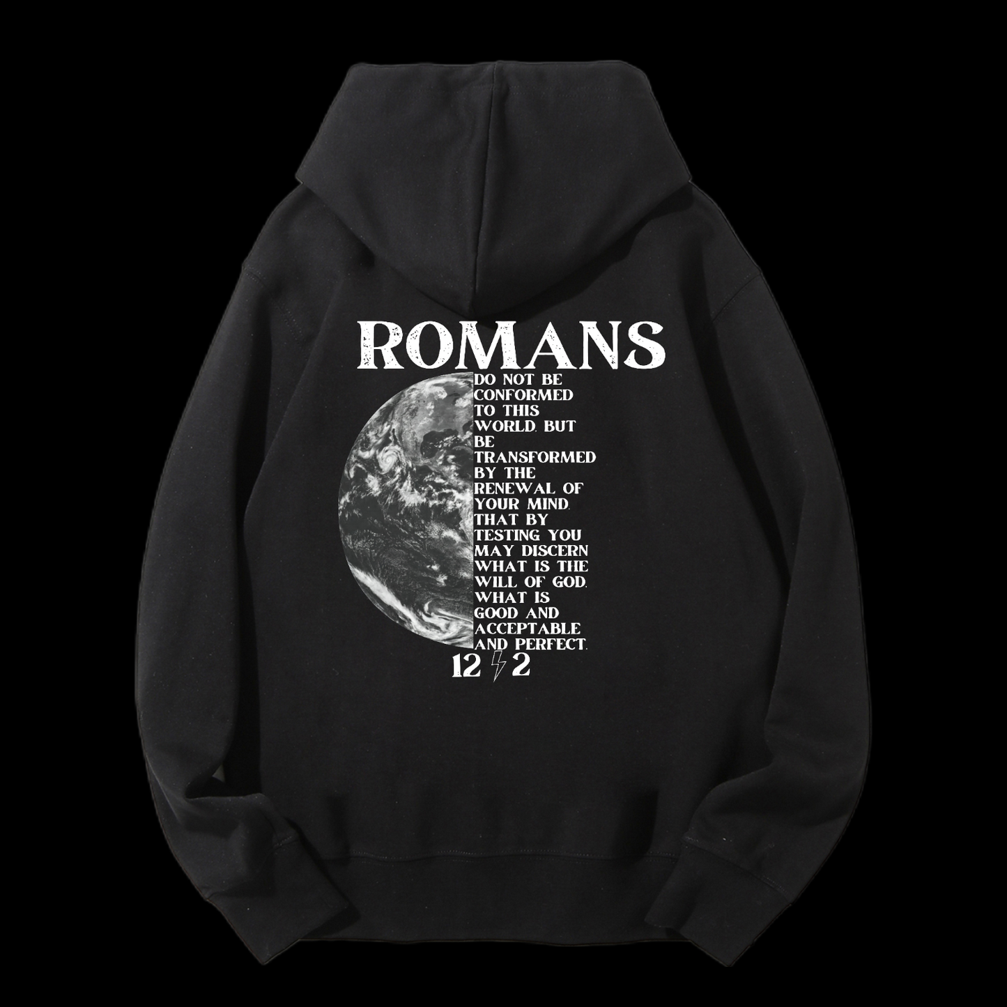 Romans 12:2 Drawstring Hoodie