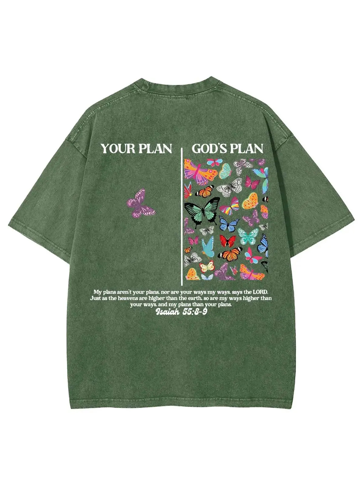 God's Plan Unisex Washed T-Shirt