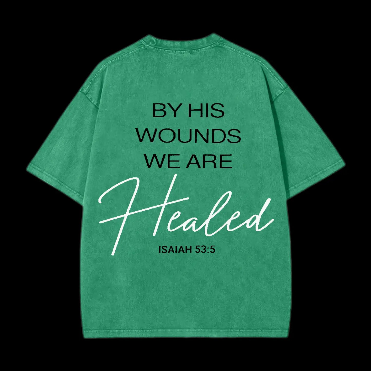 THE HEAVENS ARE ROARING CHRISTIAN WASHED T-SHIRT