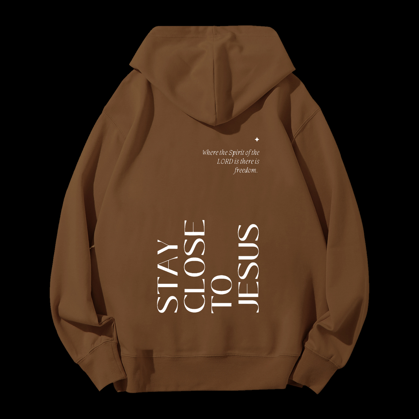 Stay Close To Jesus Drawstring Hoodie