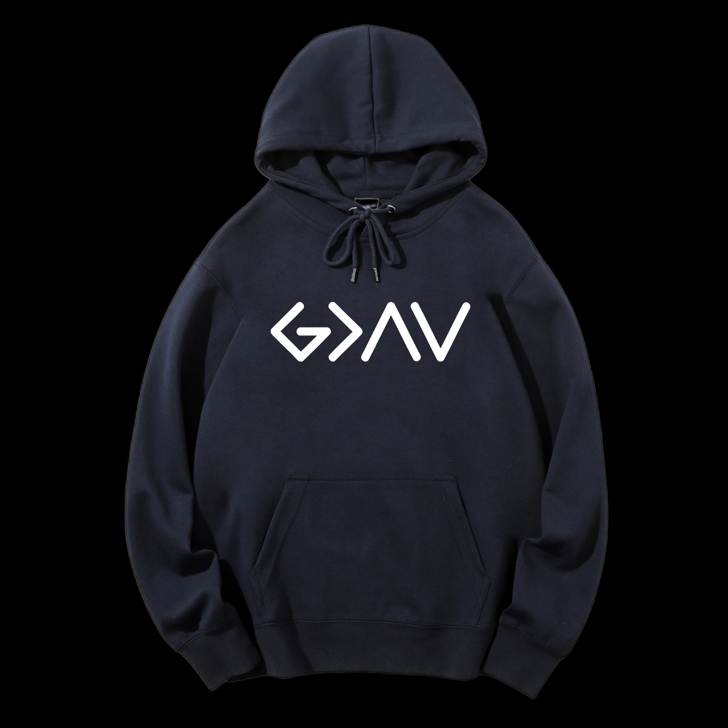 God is Greater Than the Highs and Lows Drawstring Hoodie