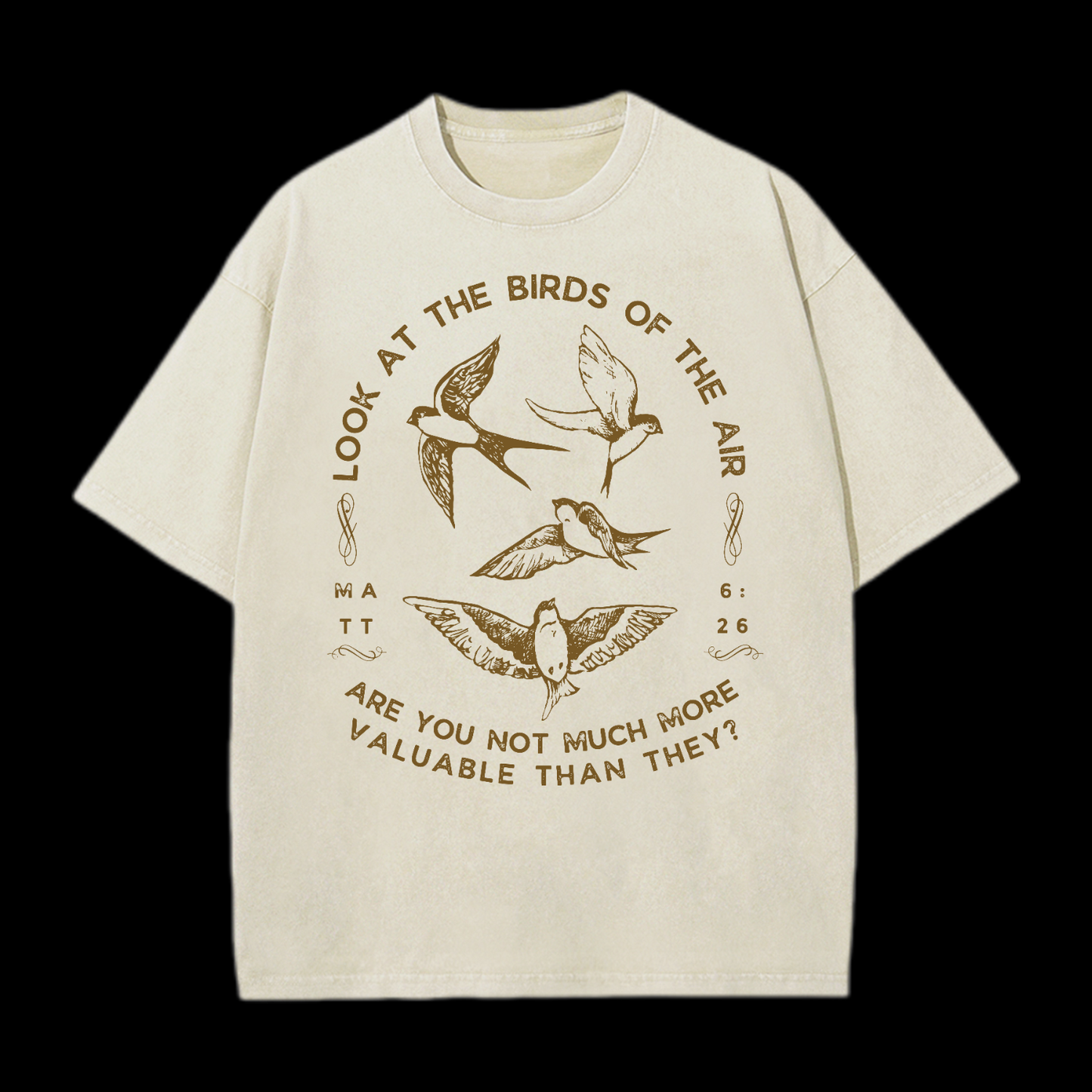 Look At The Birds Of The Air Washed T-Shirt