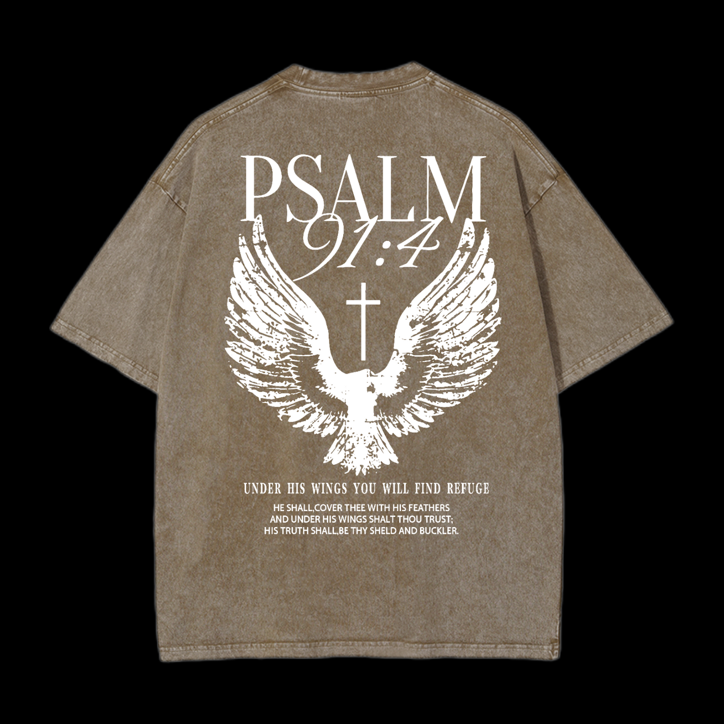 Under His Winds You Will Find Refugb Washed T-Shirt