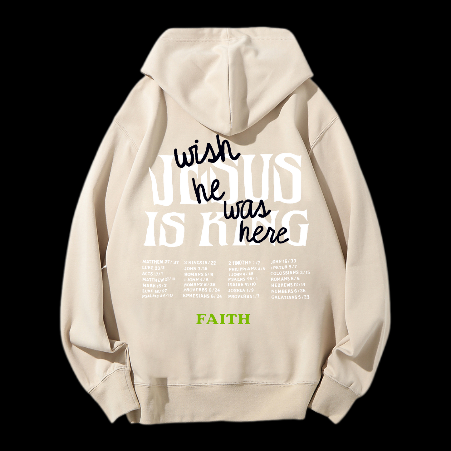 Jesus Is King Drawstring Hoodie
