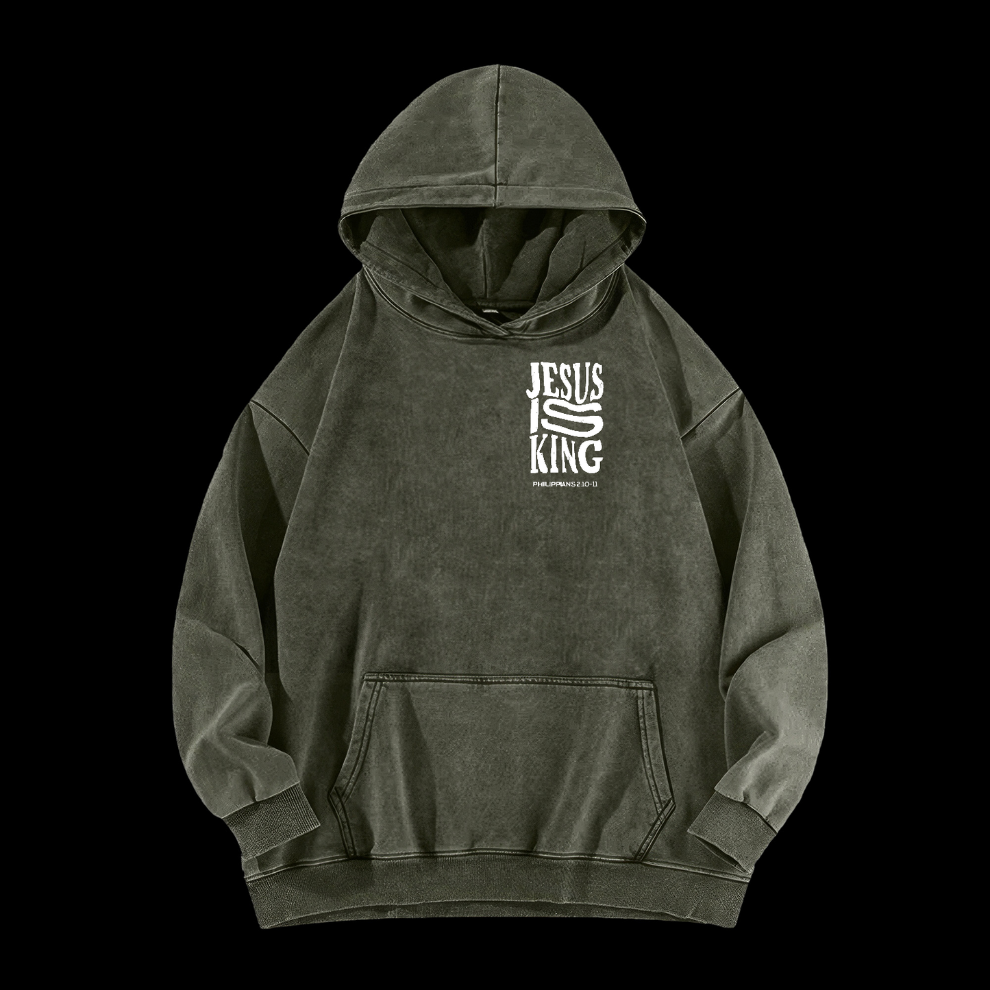 Jesus Is King Washed Hoodie