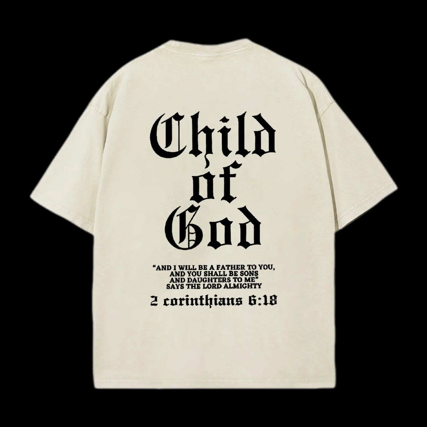 Child Of God Printed Men's Washed Tee