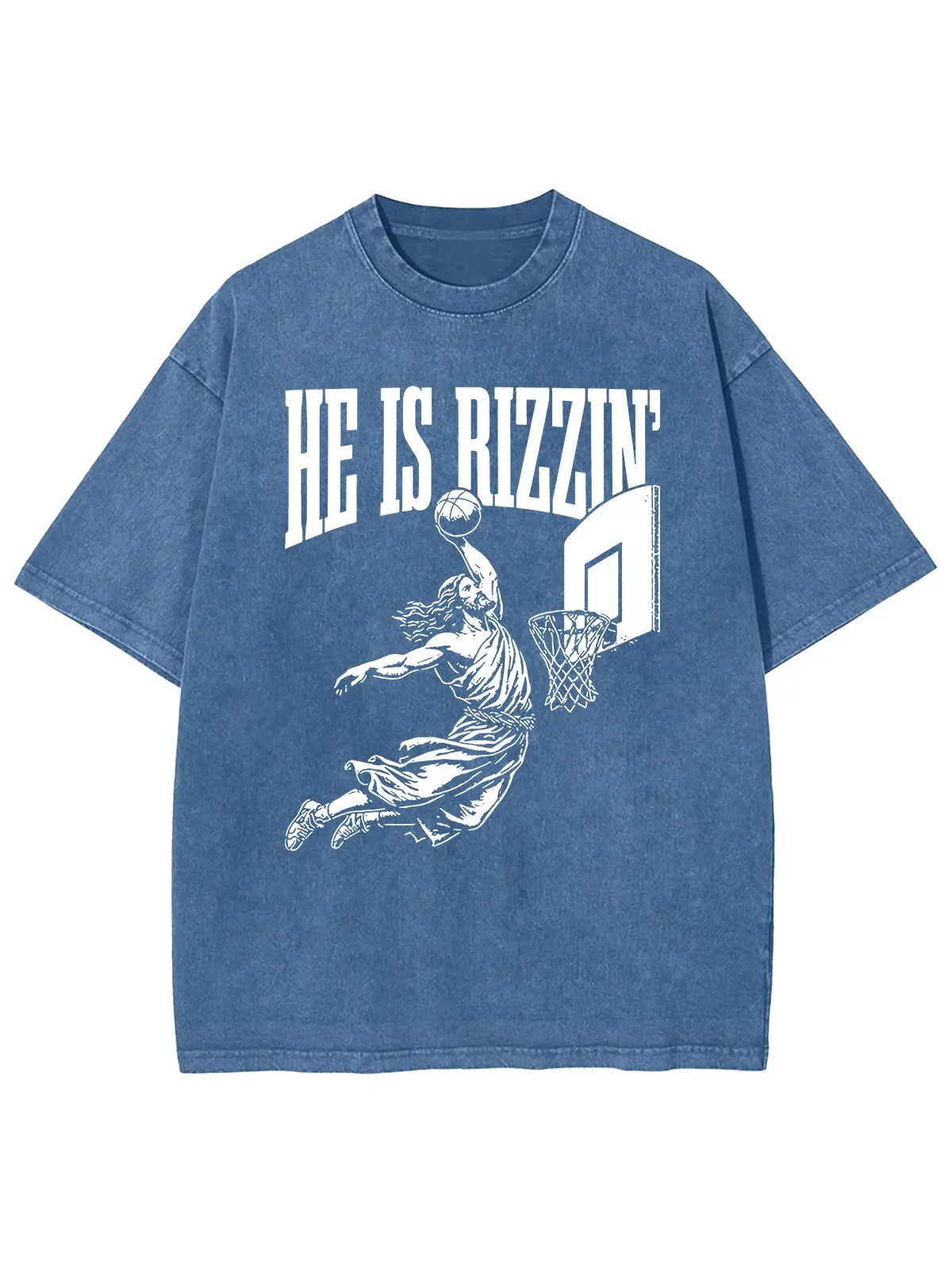 He Is Rizzin' Unisex Washed T-Shirt