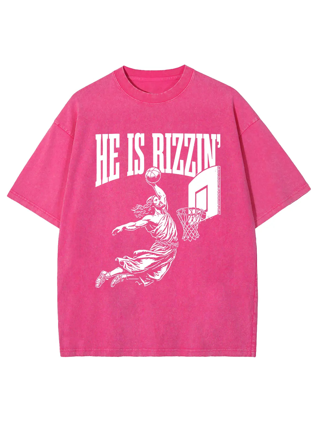 He Is Rizzin' Unisex Washed T-Shirt