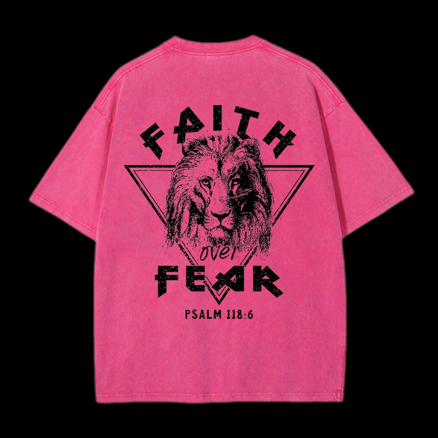 FAITH OVER FEAR LION CHRISTIAN TEE