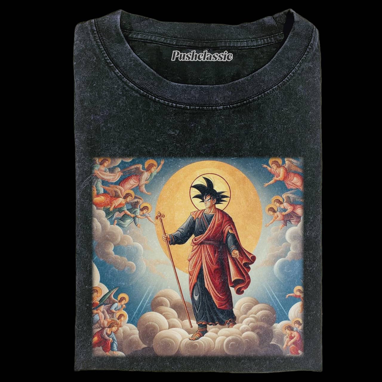 THE GOKU IN RELIGION FASHION WASHED T-SHIRT