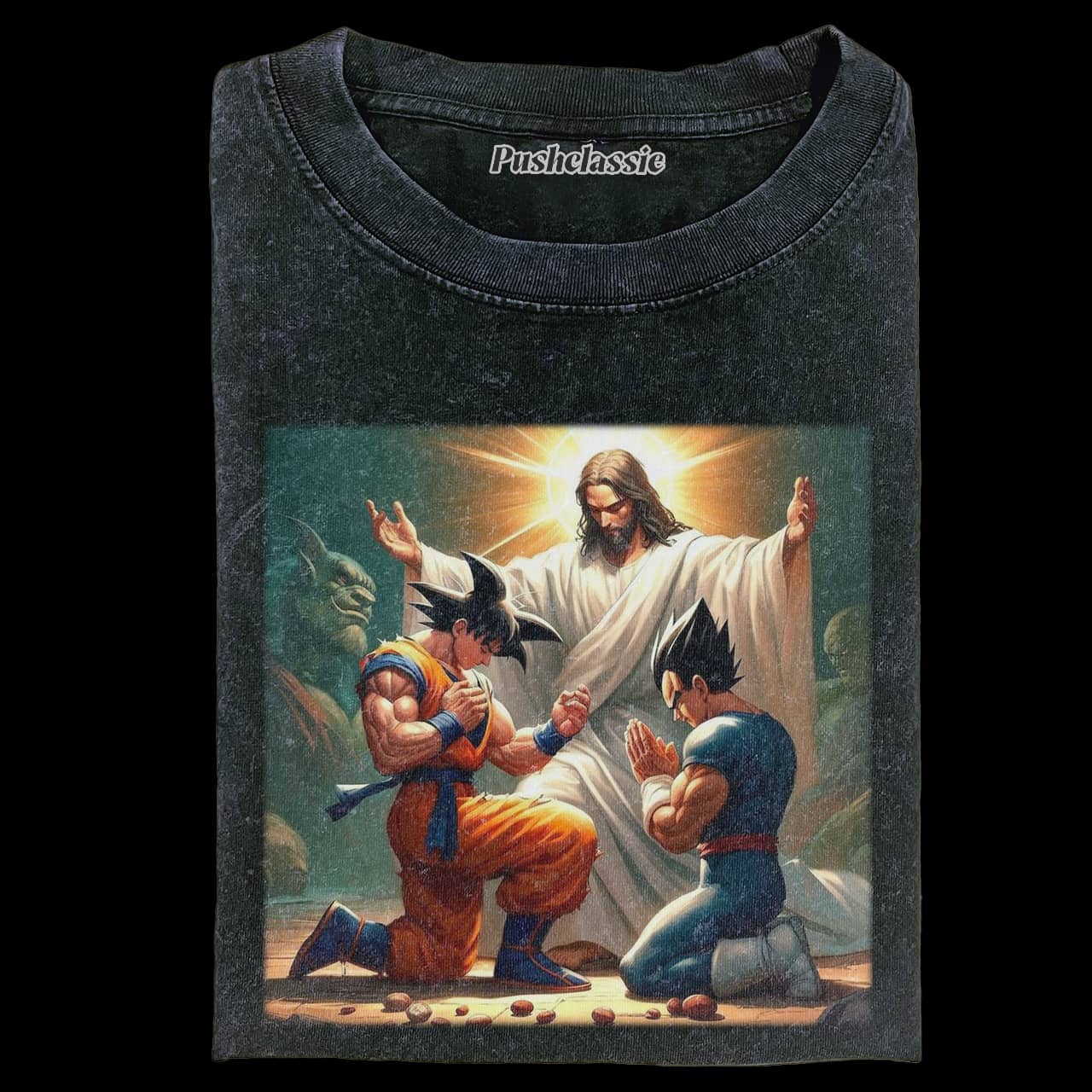 THE GOKU IN RELIGION FASHION WASHED T-SHIRT