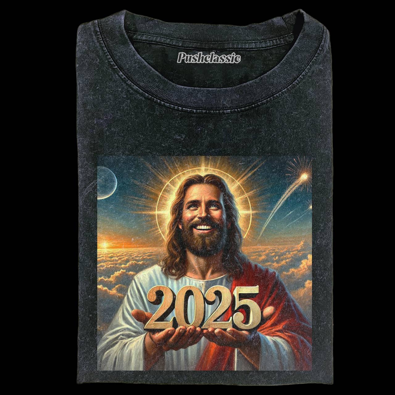 THE JESUS 2025 WASHED T-SHIRT