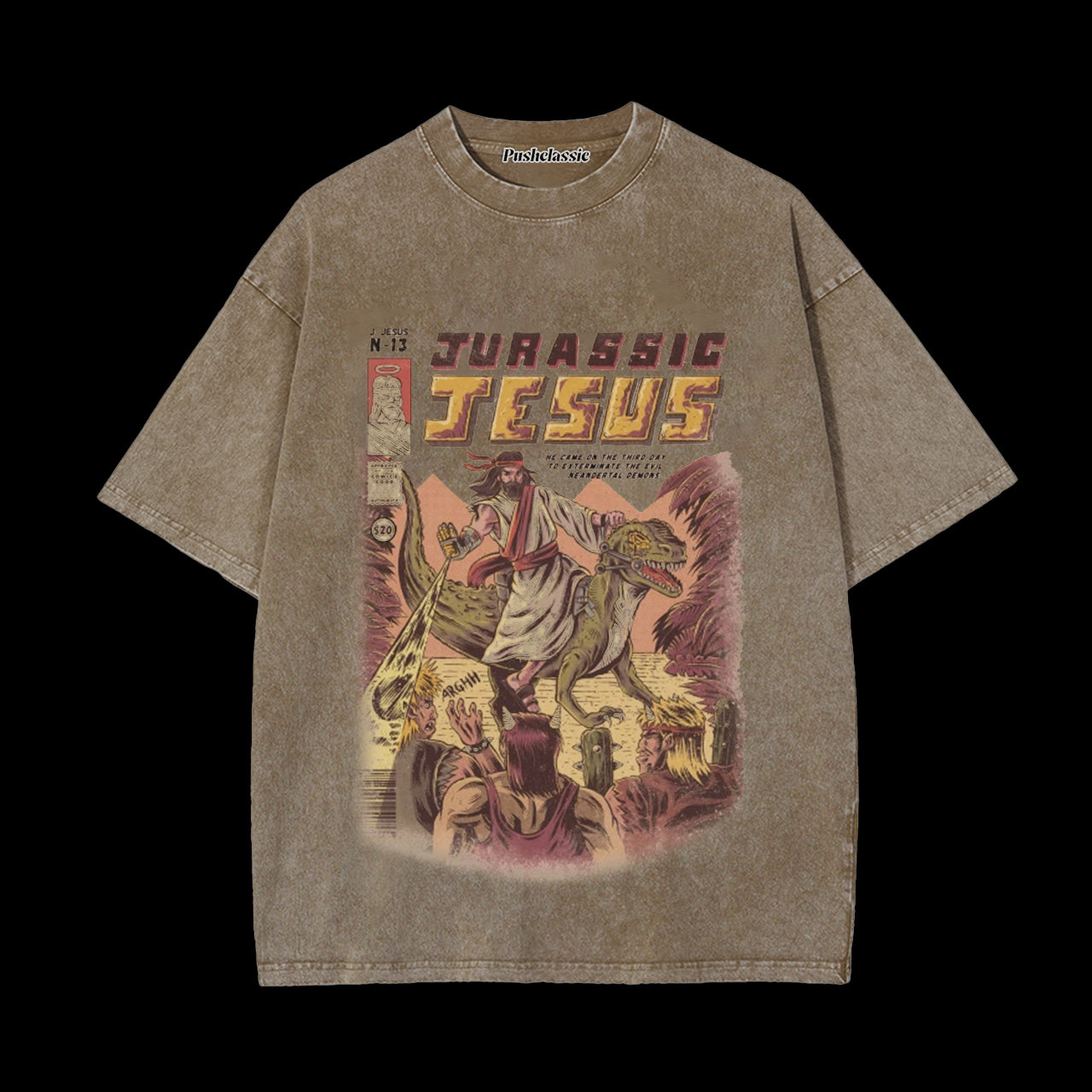 THE JESUS CHRISTIAN WASHED T-SHIRT