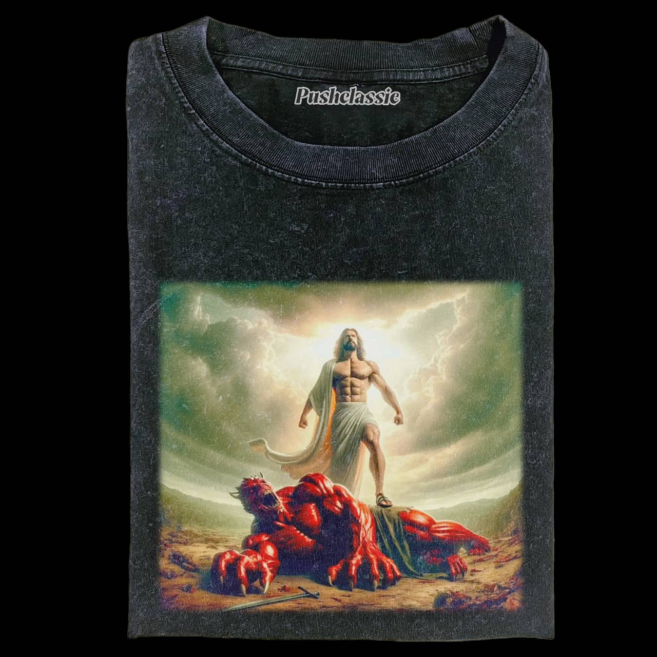 THE JESUS POWER OF FAITH WASHED T-SHIRT