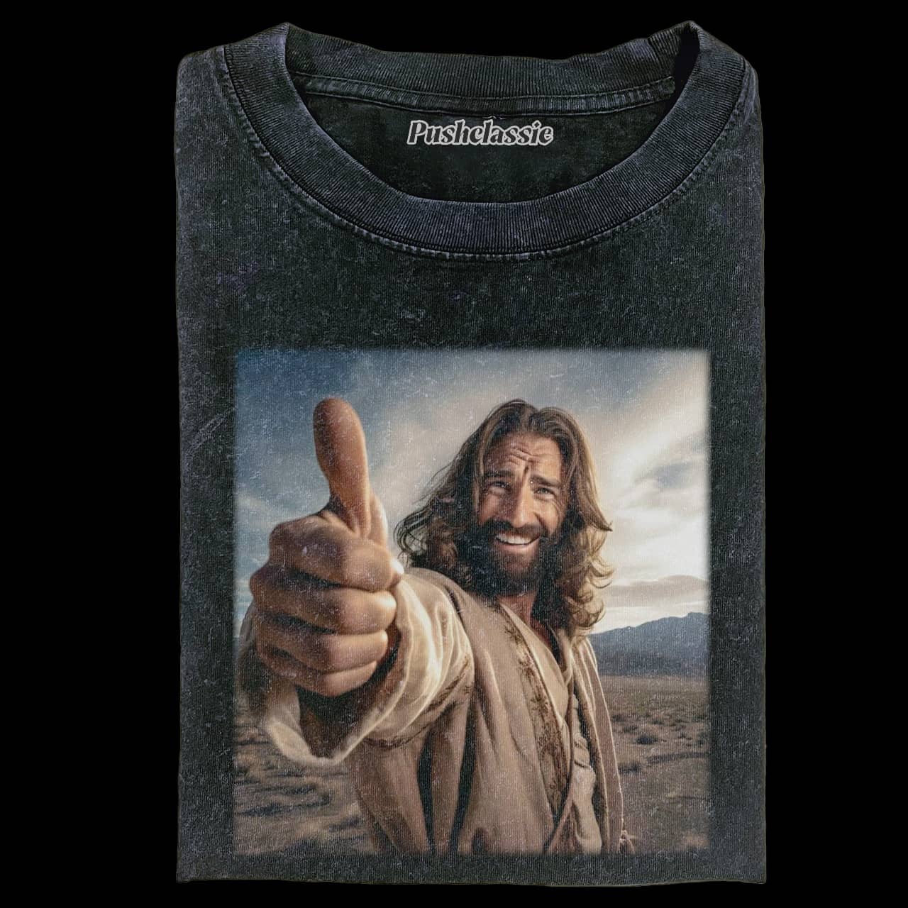 THE JESUS SELFIE WASHED T-SHIRT