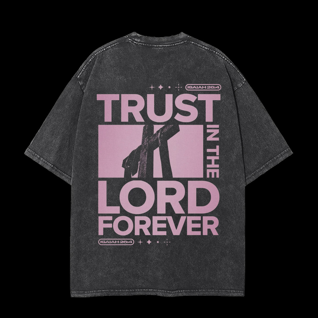 THE LORD FOREVER CHRISTIAN WASHED T-SHIRT