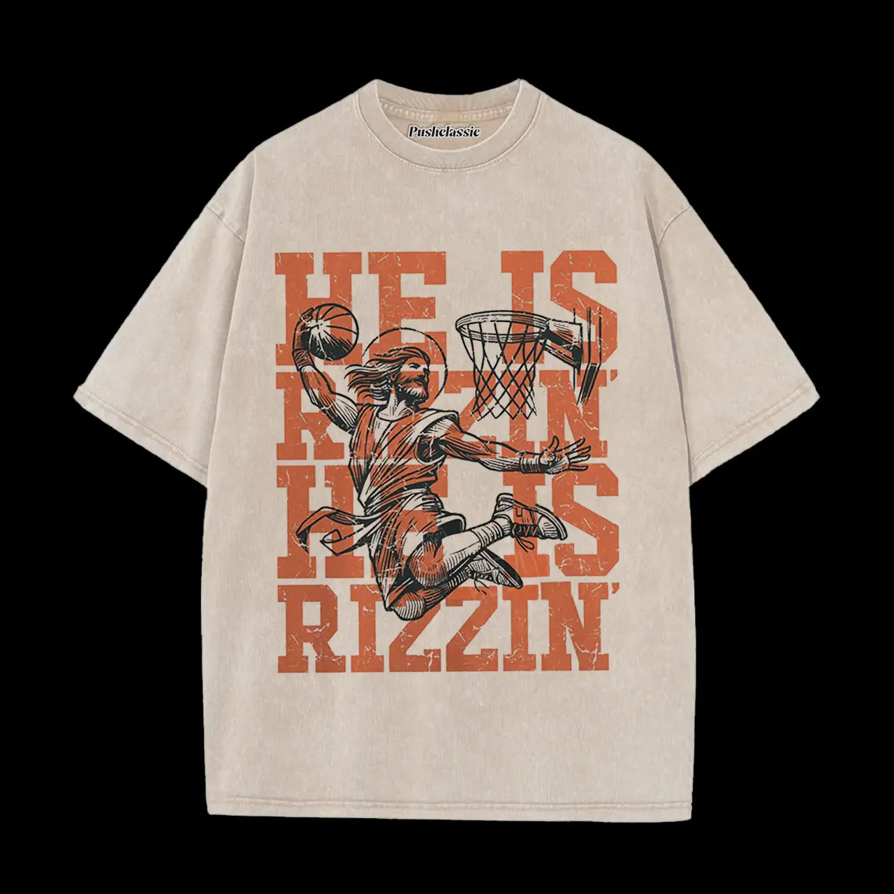 THE HE IS RIZZIN WASHED T-SHIRT