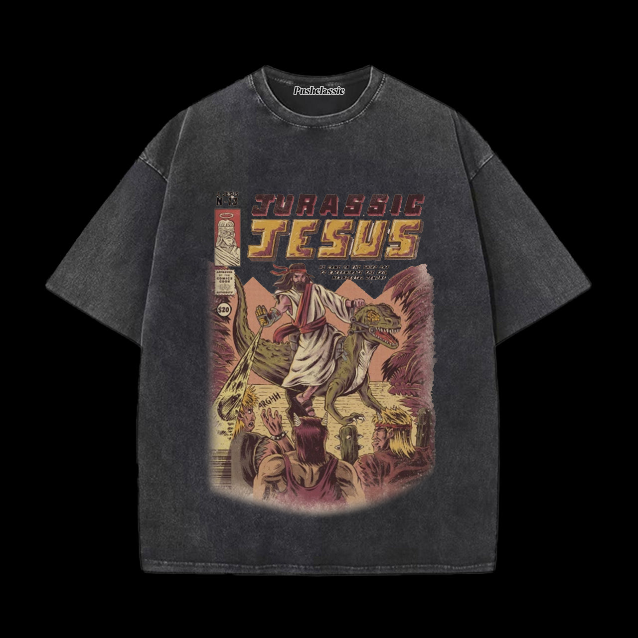THE JESUS CHRISTIAN WASHED T-SHIRT