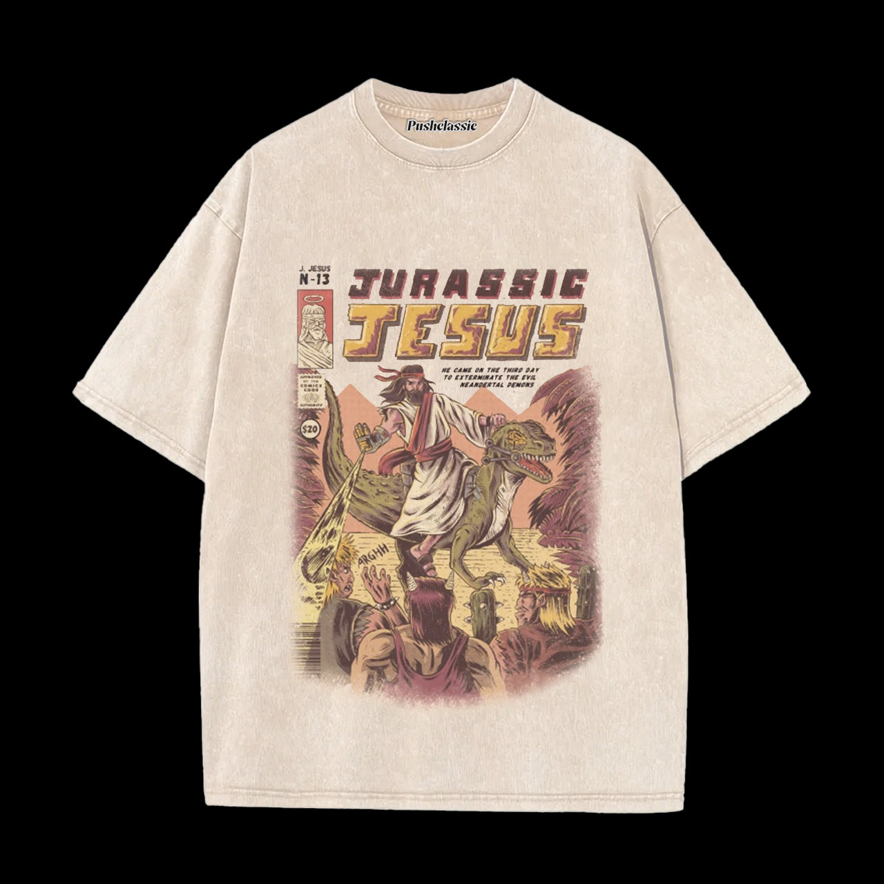 THE JESUS CHRISTIAN WASHED T-SHIRT