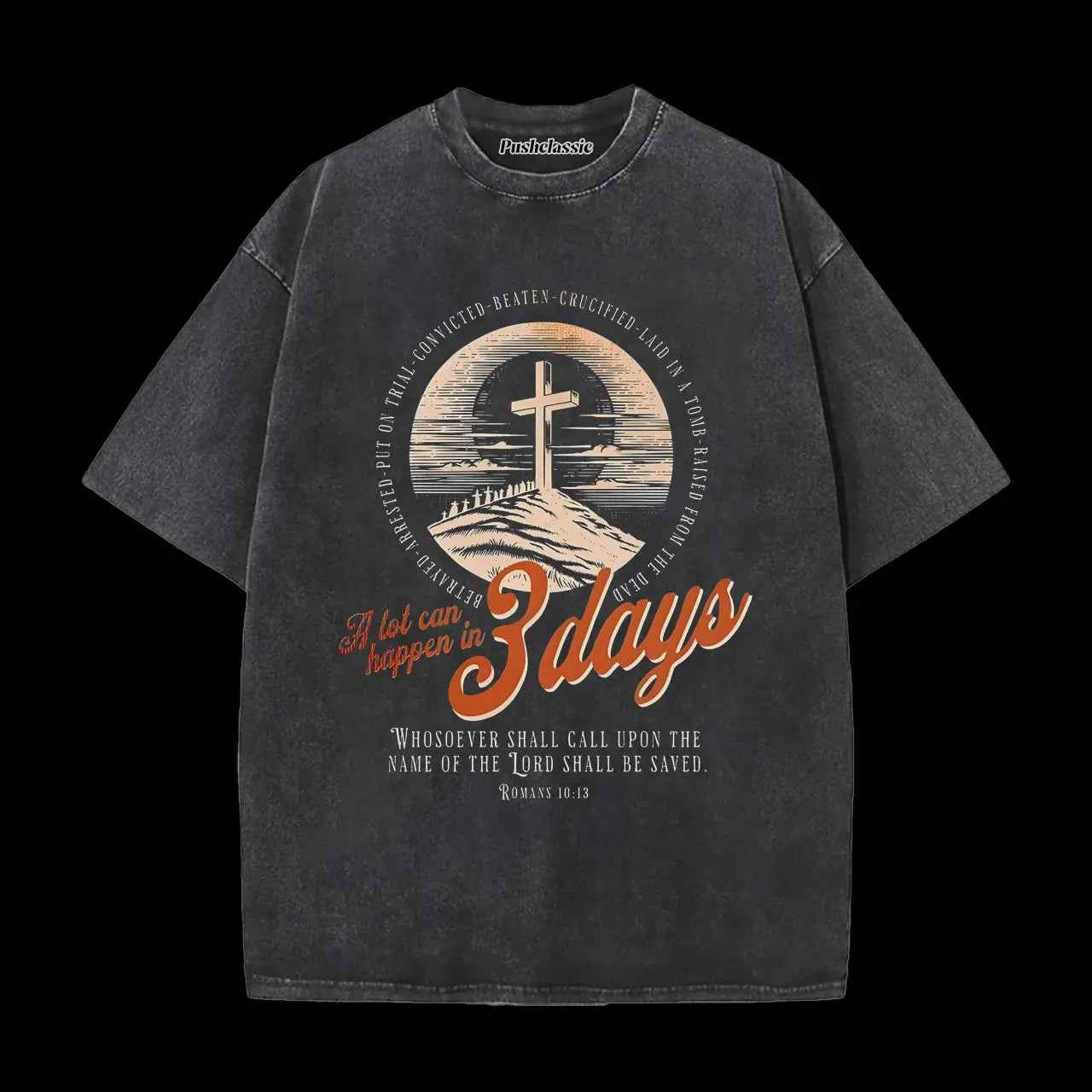 THE JESUS CHRISTIAN WASHED T-SHIRT