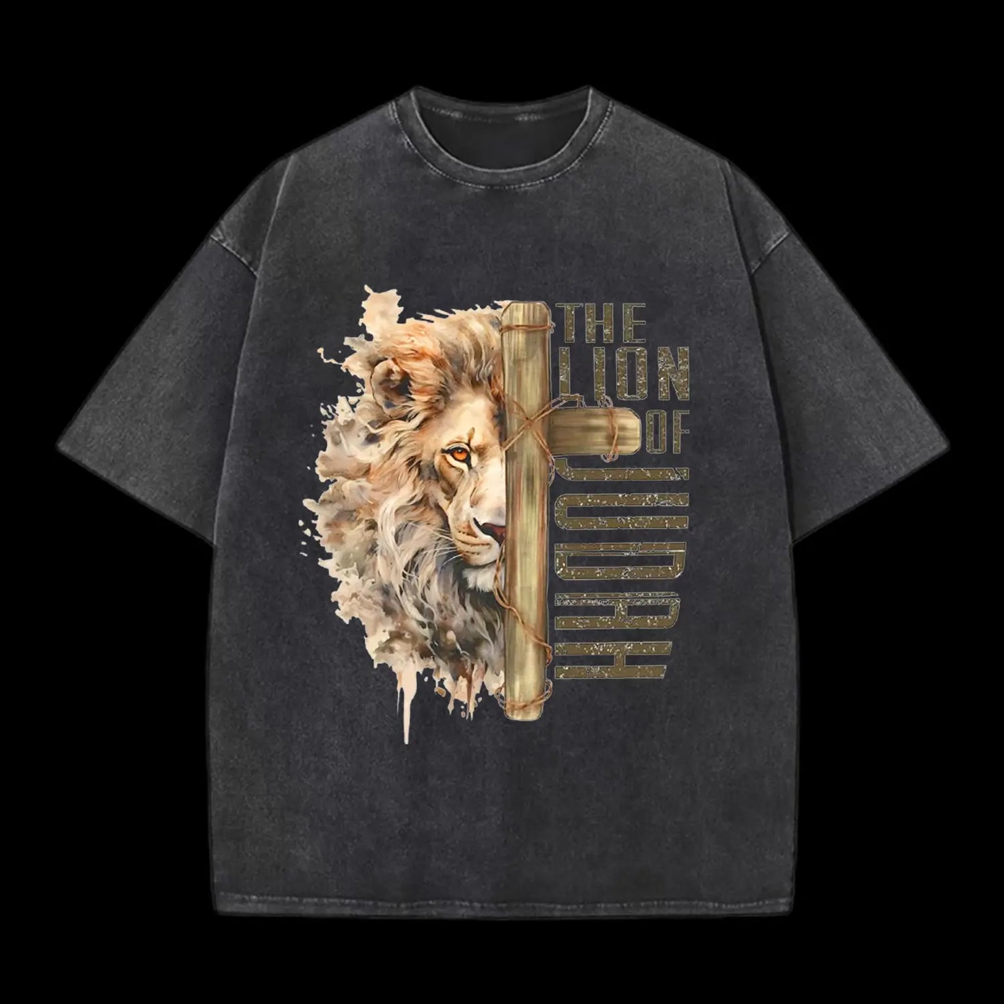 The Lion Of Judah Washed T-Shirt