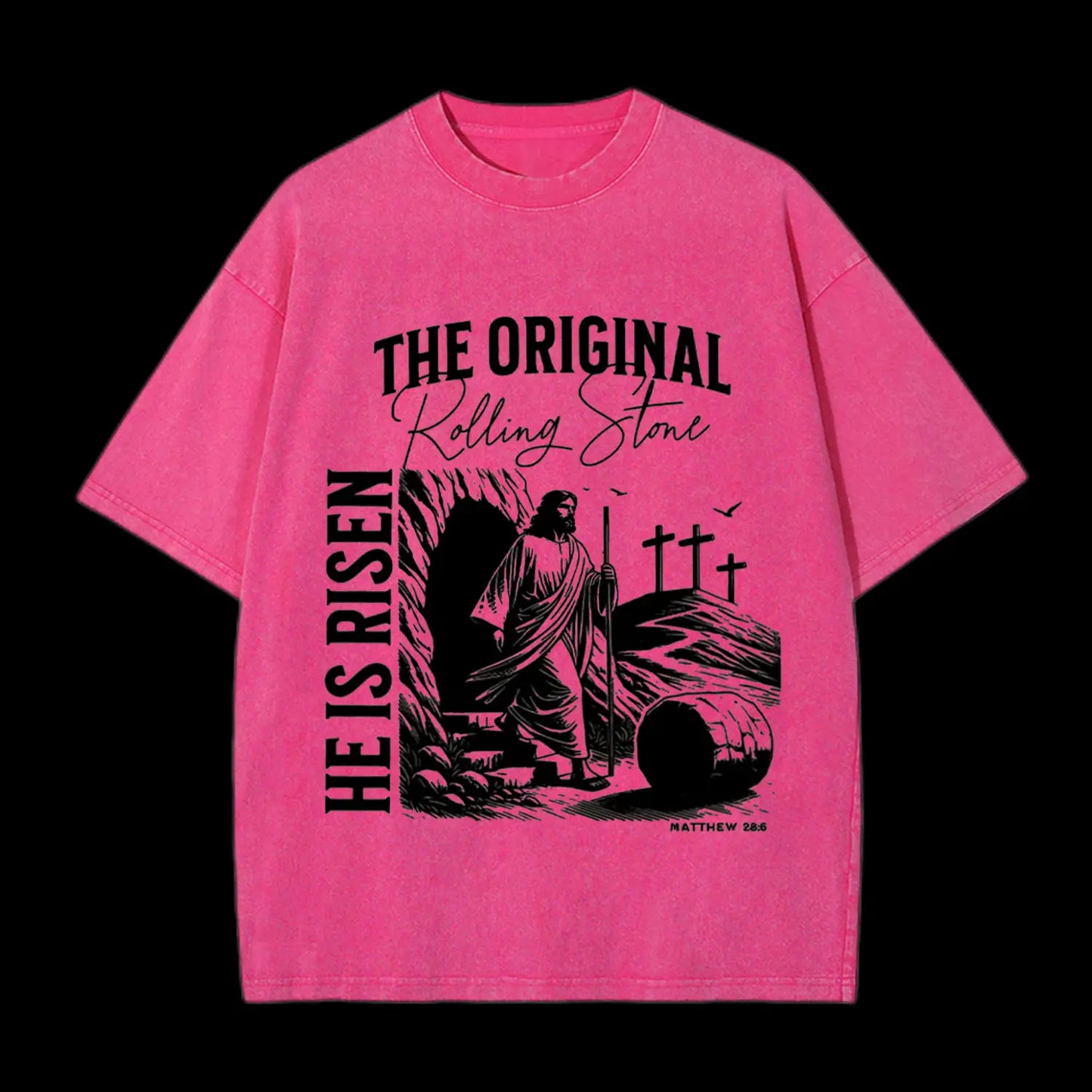 THE ORIGINAL ROLLING STONE CHRISTIAN WASHED T-SHIRT