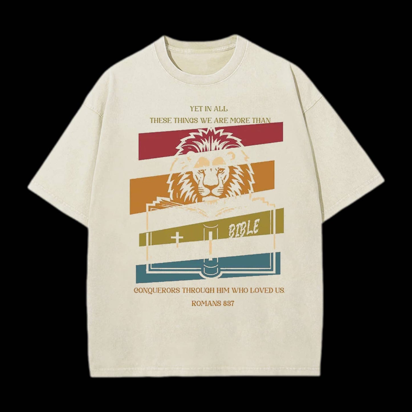 WE ARE MORE THAN COUQURORS CHRISTIAN TEE
