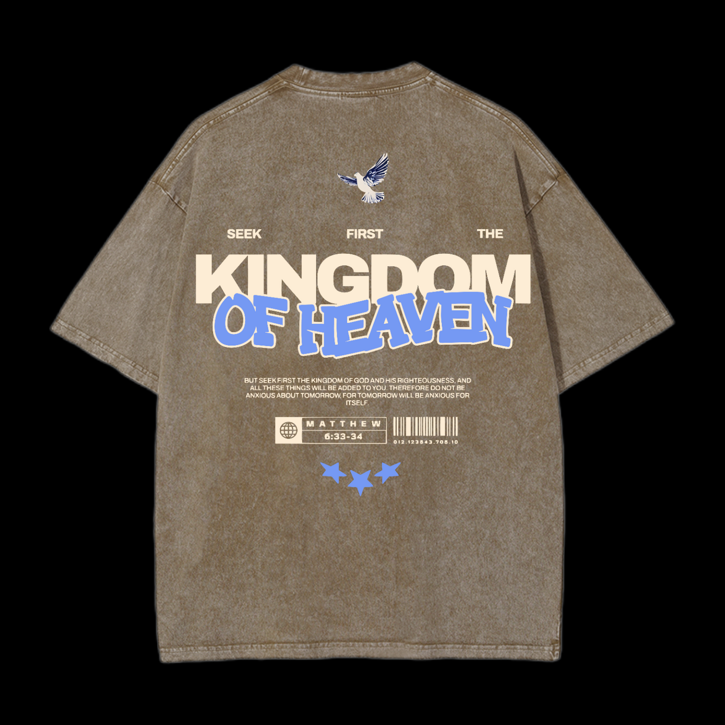 Seek First The Kingdom Of Heaven Washed T-Shirt