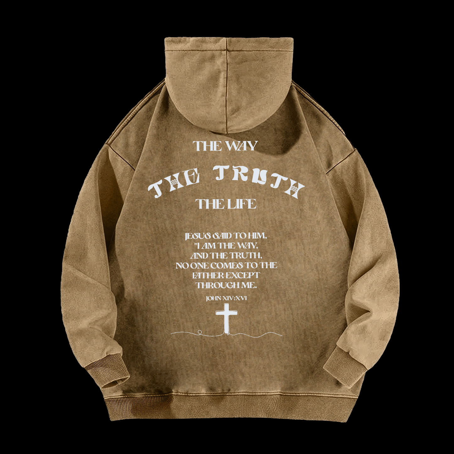 The Way The Truth The Life Washed Hoodie