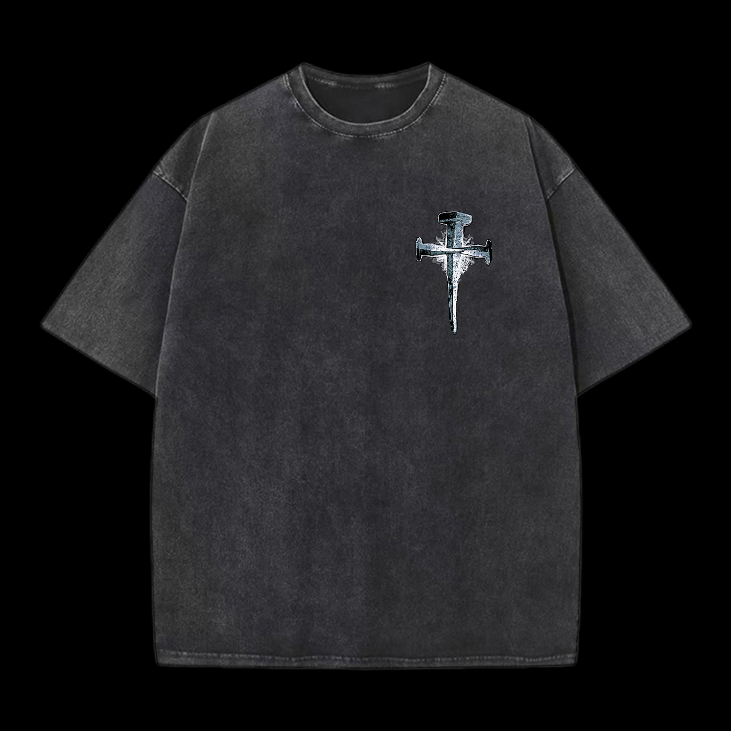 1Cross 3Nails 4Given Washed T-Shirt