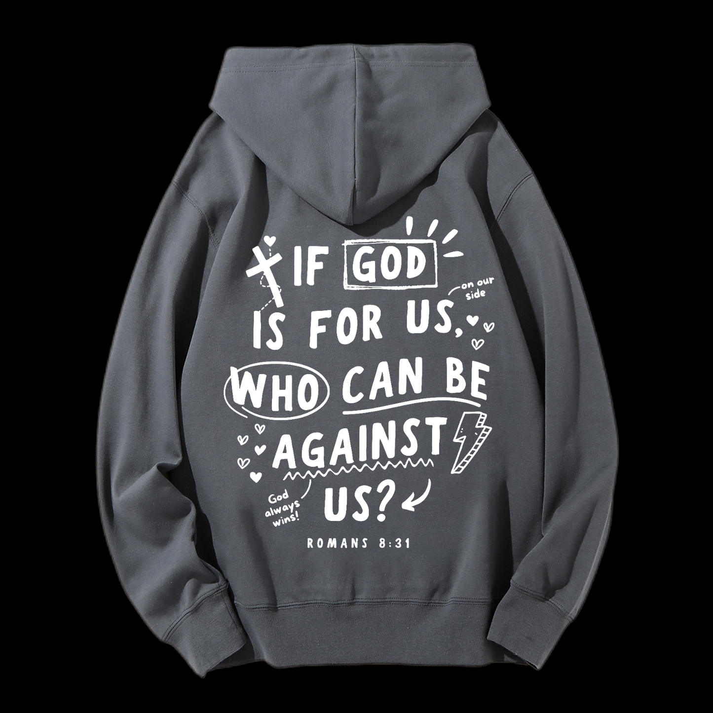 If God Is For Us Drawstring Hoodie