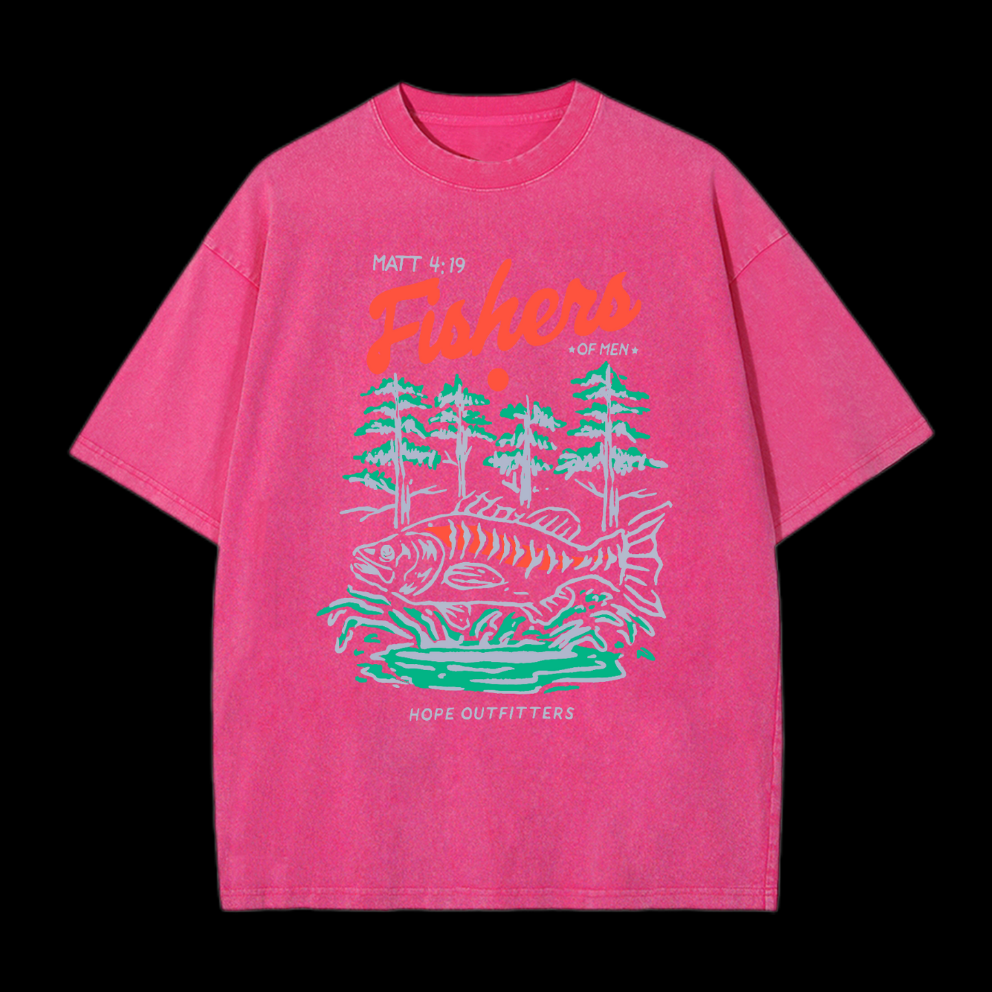 Fishers Of Men Washed T-Shirt