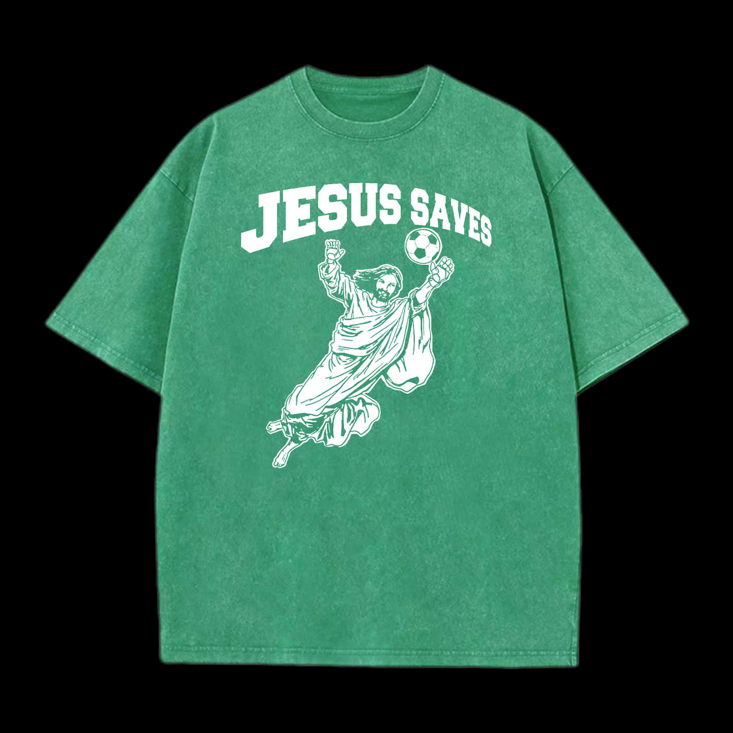 Jesus Saves Washed T-Shirt