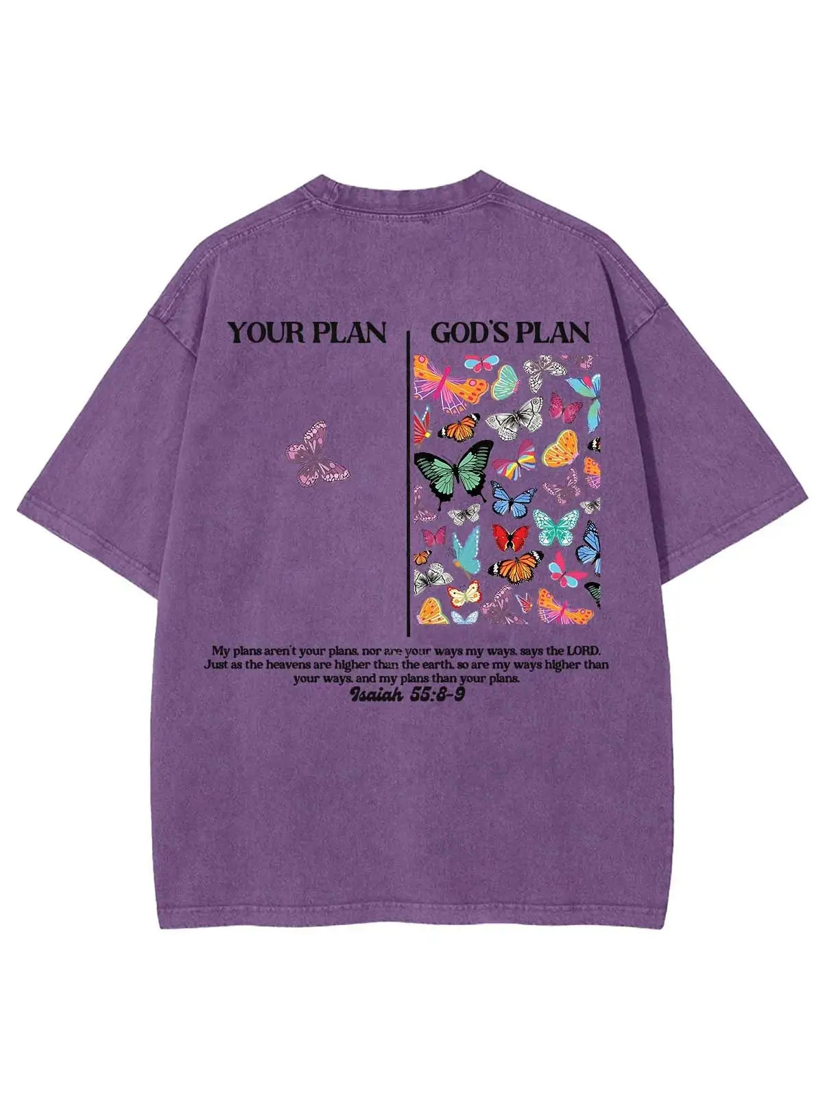 God's Plan Unisex Washed T-Shirt