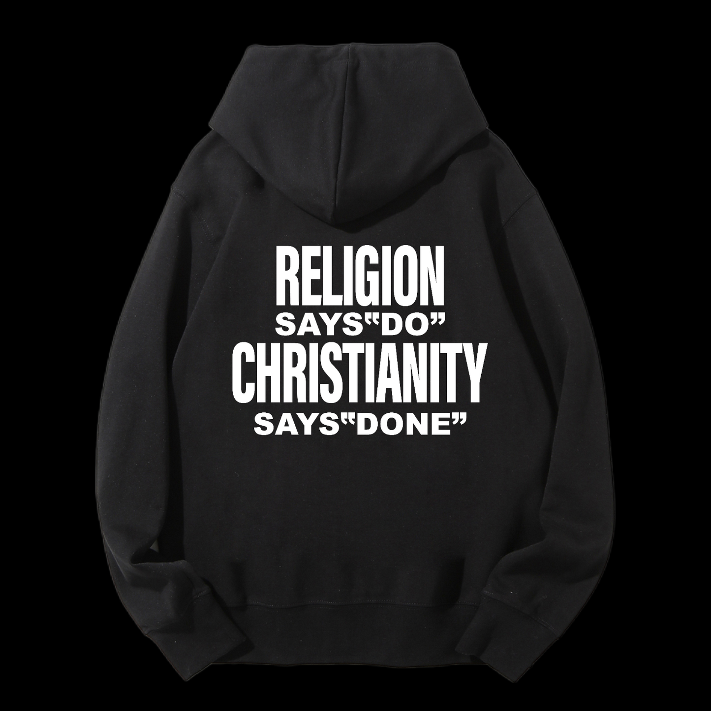Says Done Drawstring Hoodie