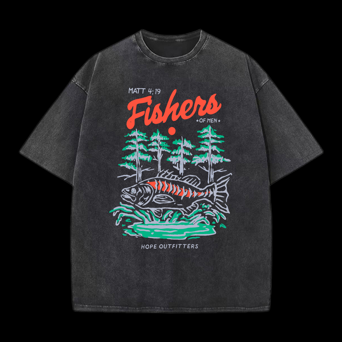 Fishers Of Men Washed T-Shirt
