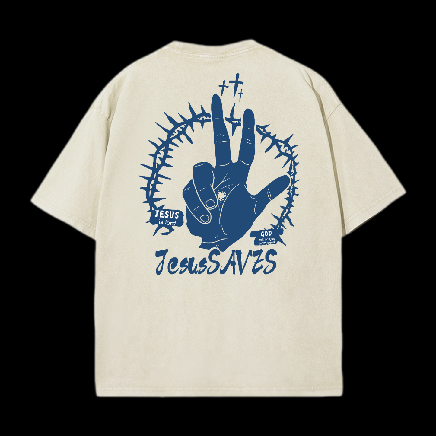 Jesus Saves Washed T-Shirt