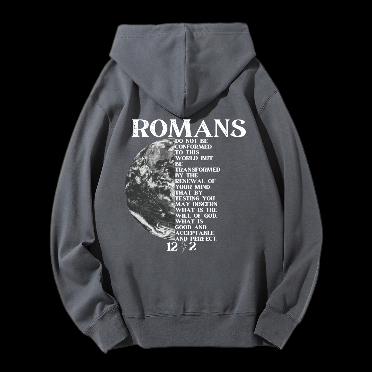Romans 12:2 Drawstring Hoodie