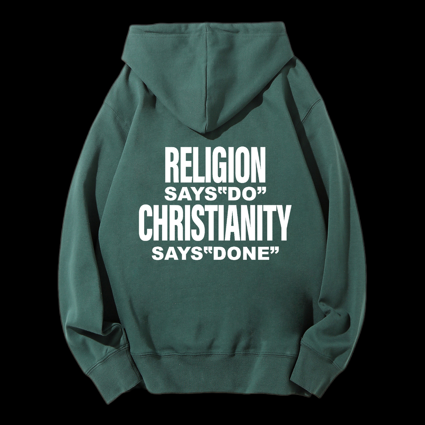 Says Done Drawstring Hoodie